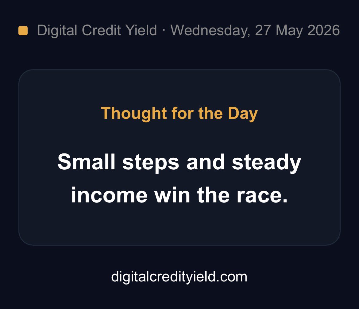 Small steps and steady income win the race.