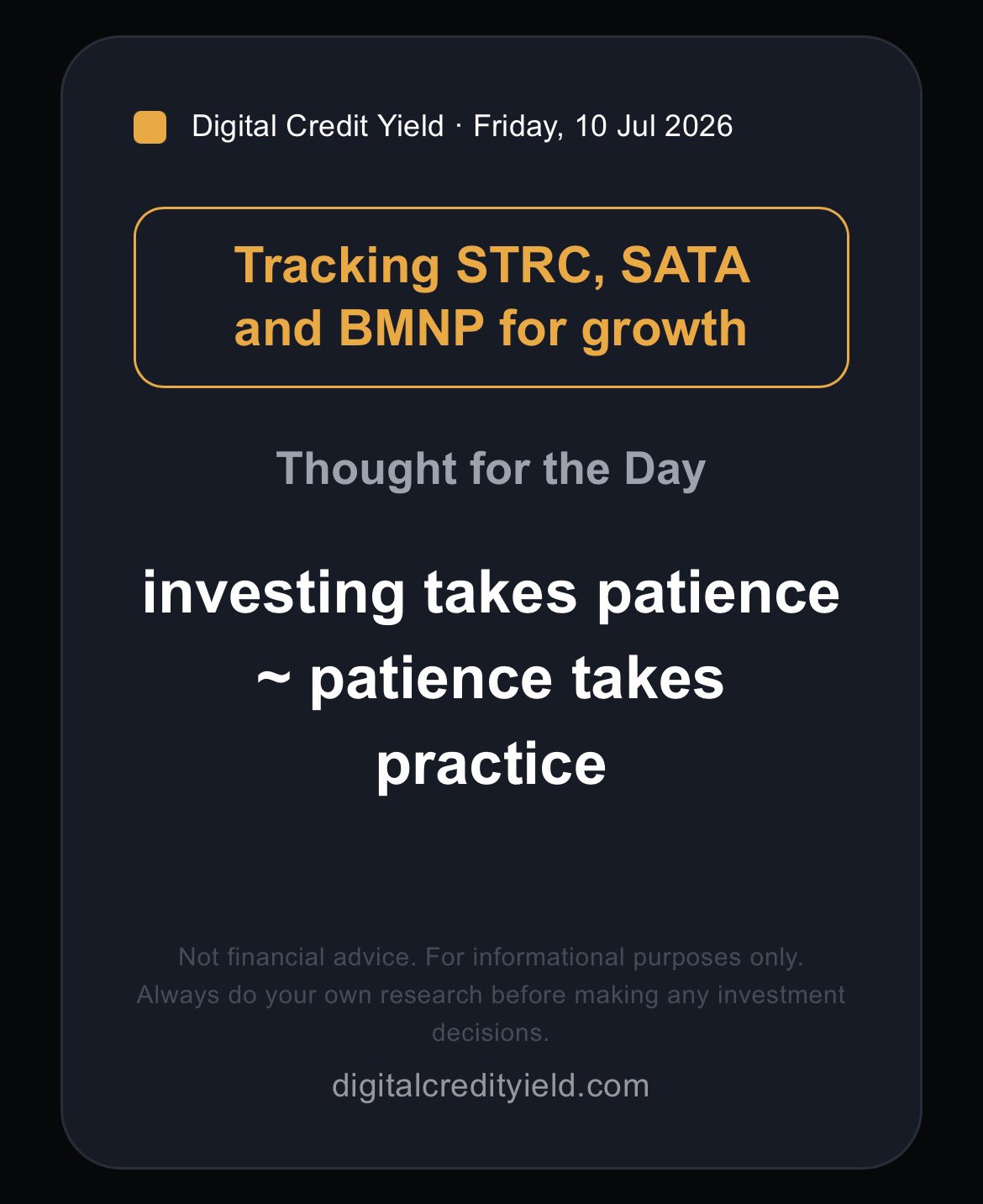 investing takes patience ~ patience takes practice