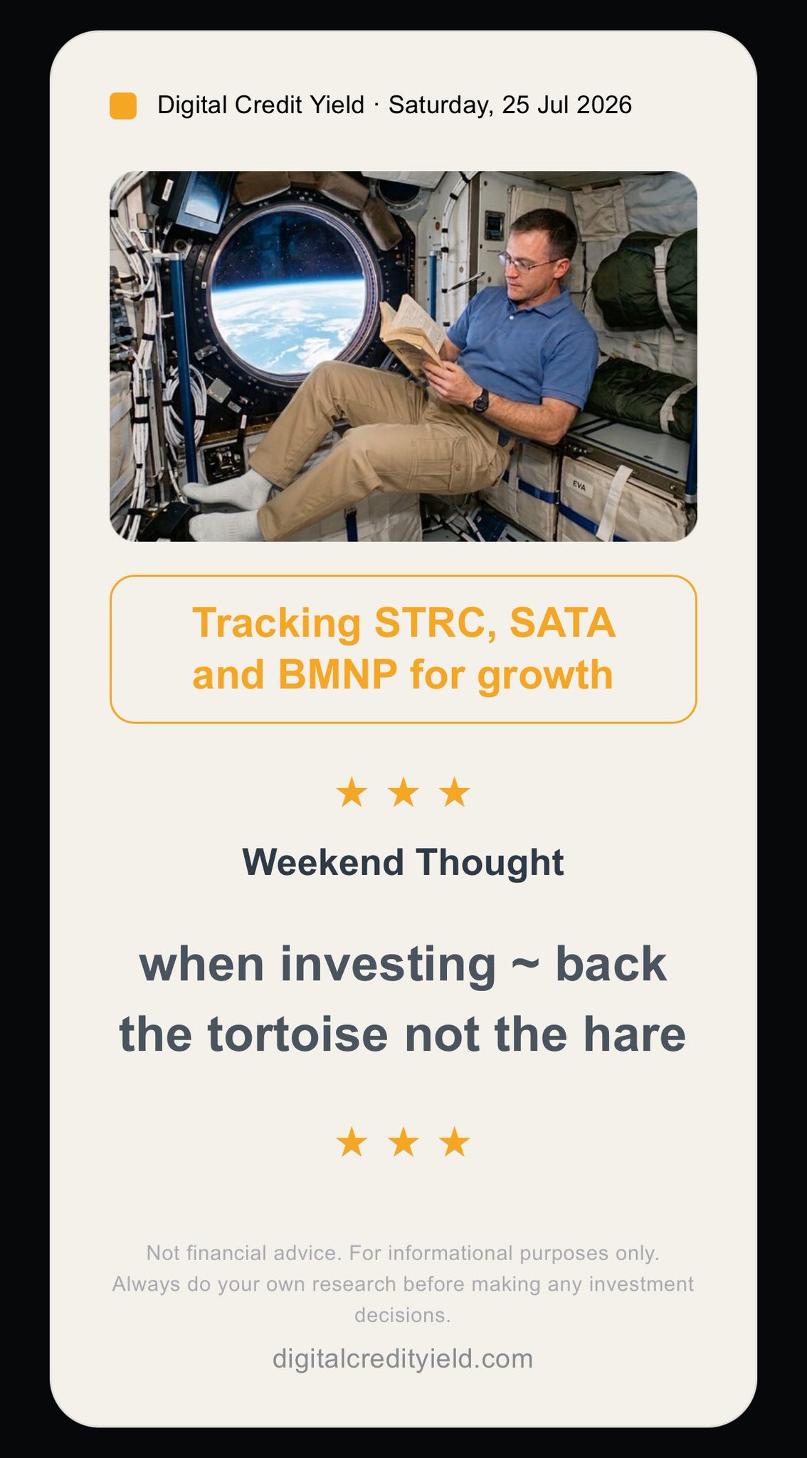 when investing ~ back the tortoise not the hare