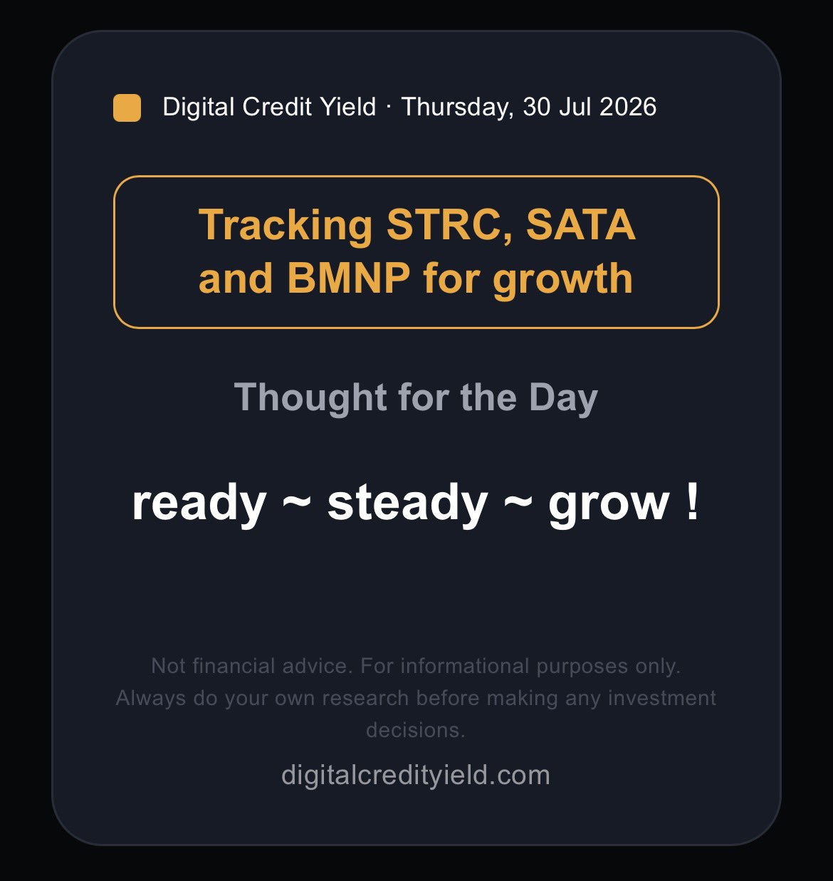 ready ~ steady ~ grow !