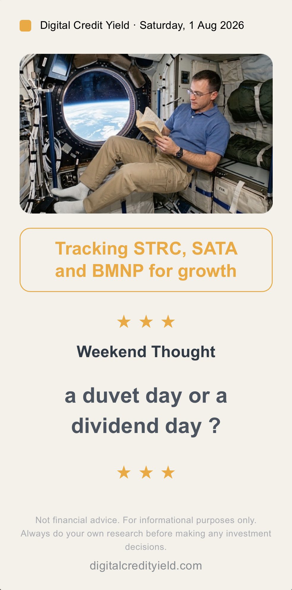 a duvet day or a dividend day ?