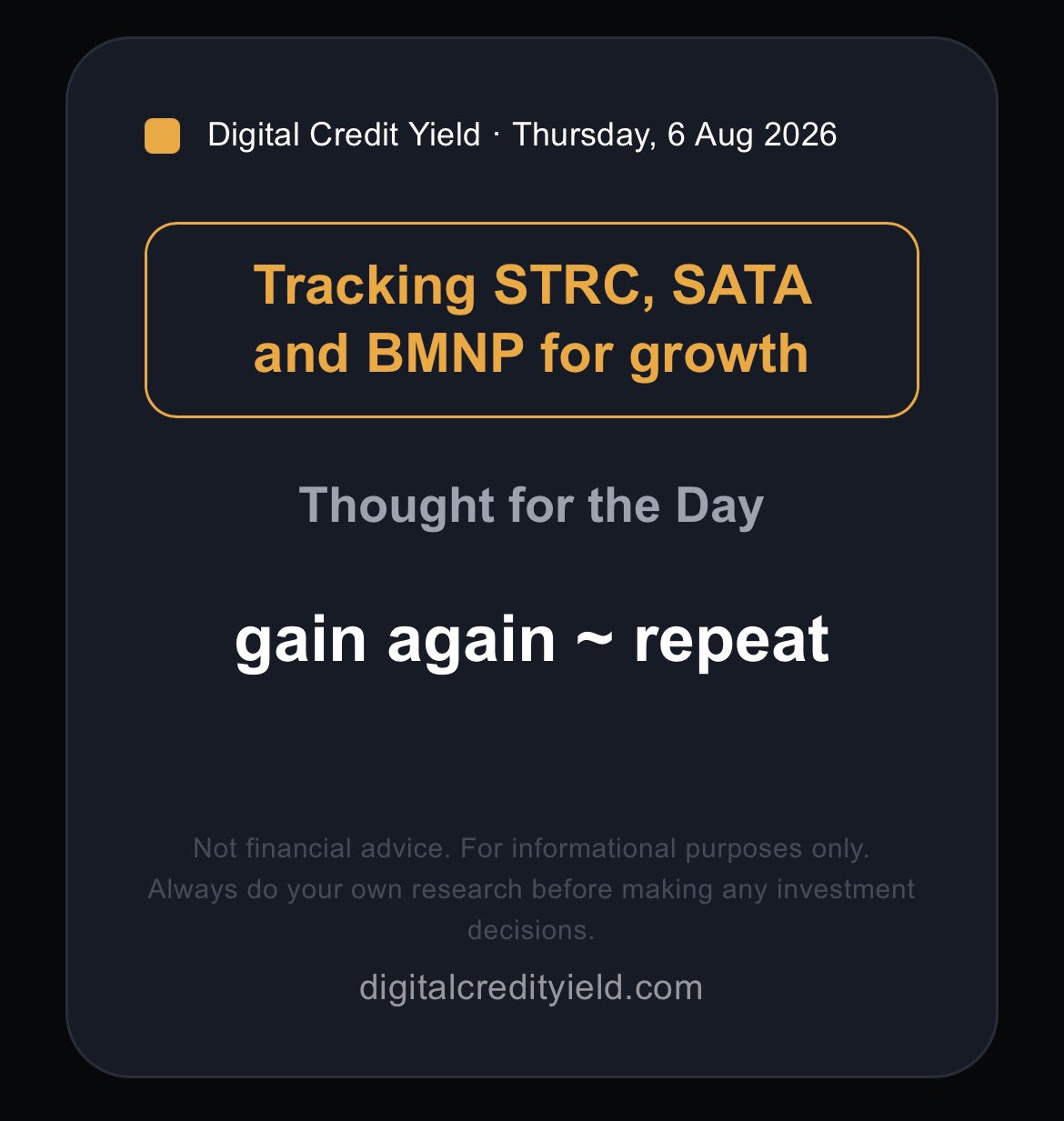 gain again ~ repeat