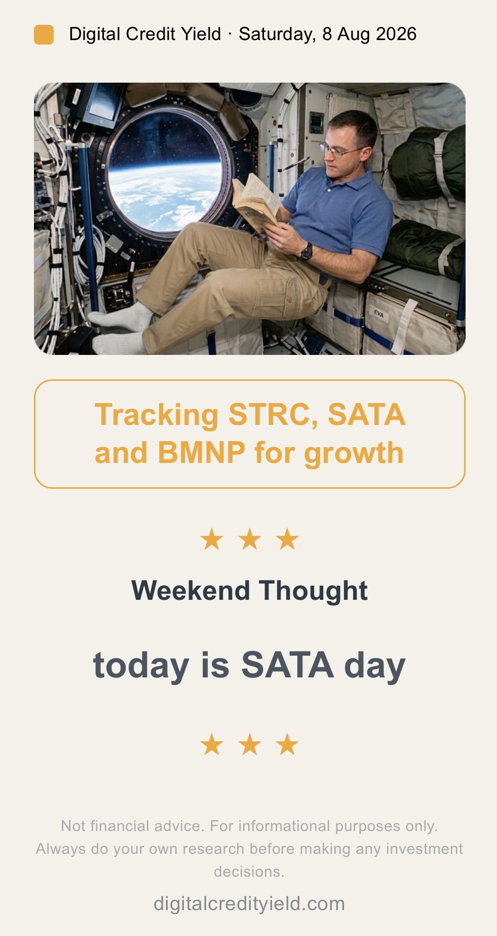 today is SATA day