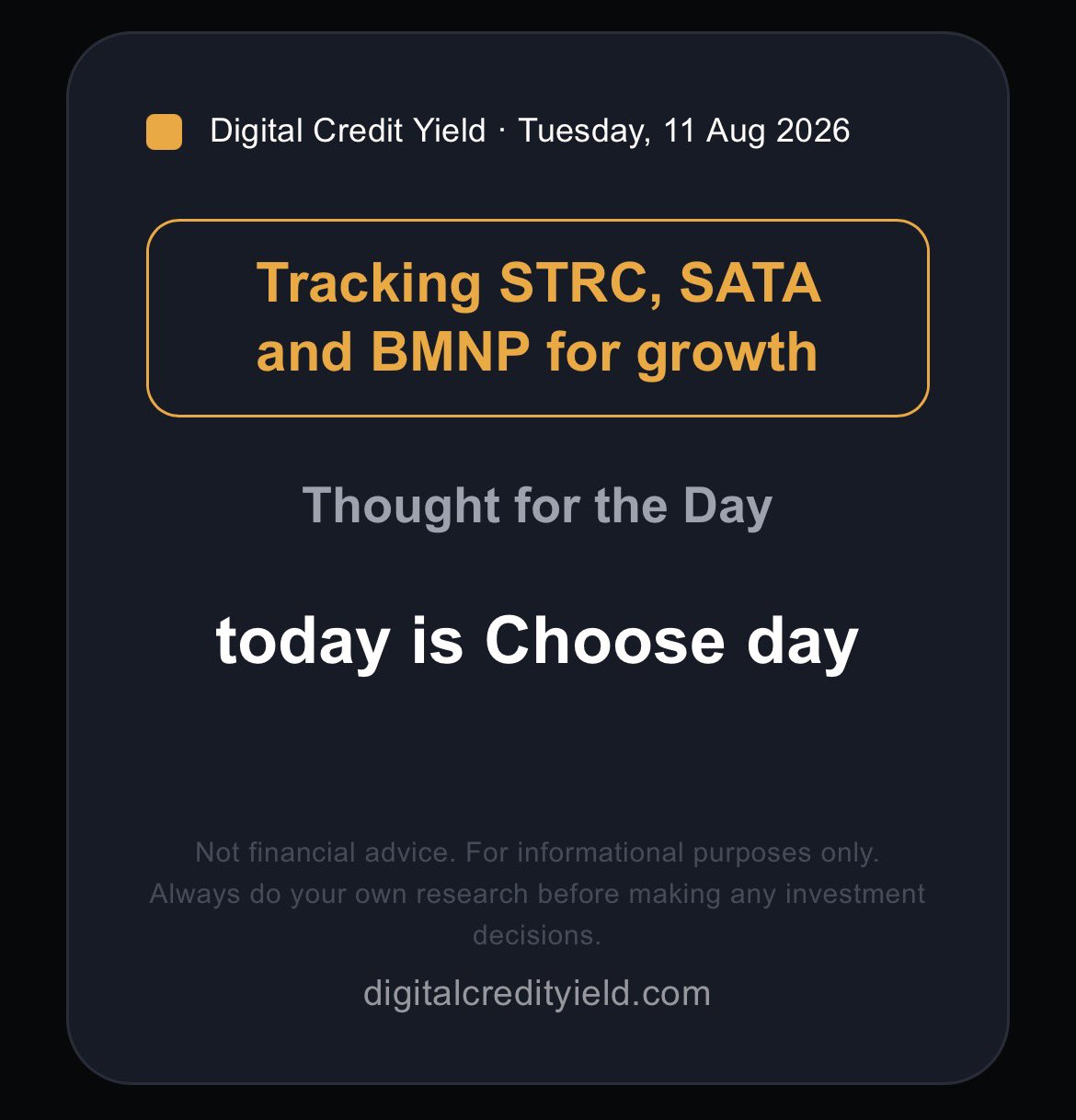 today is Choose day