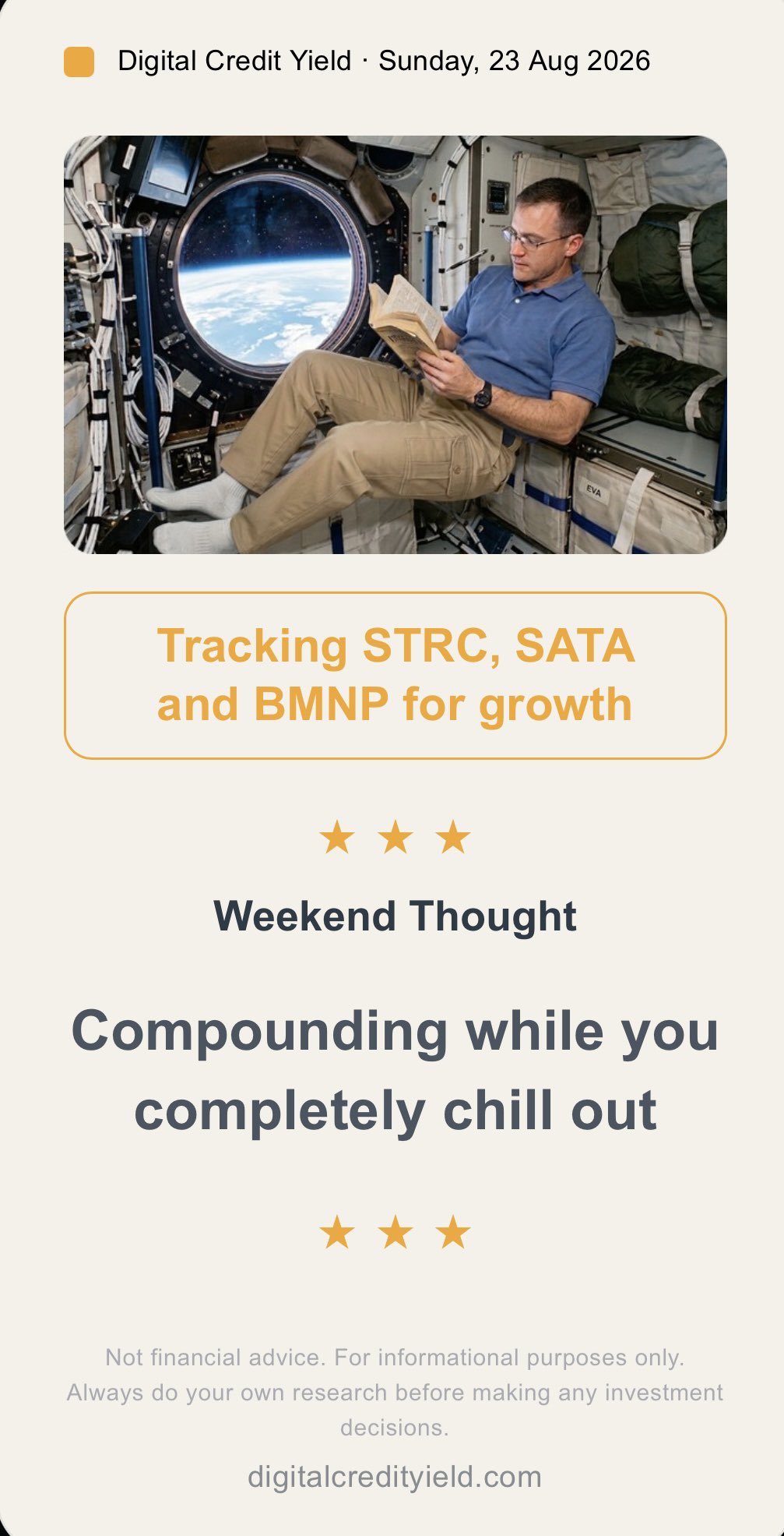 Compounding while you completely chill out *x kx *