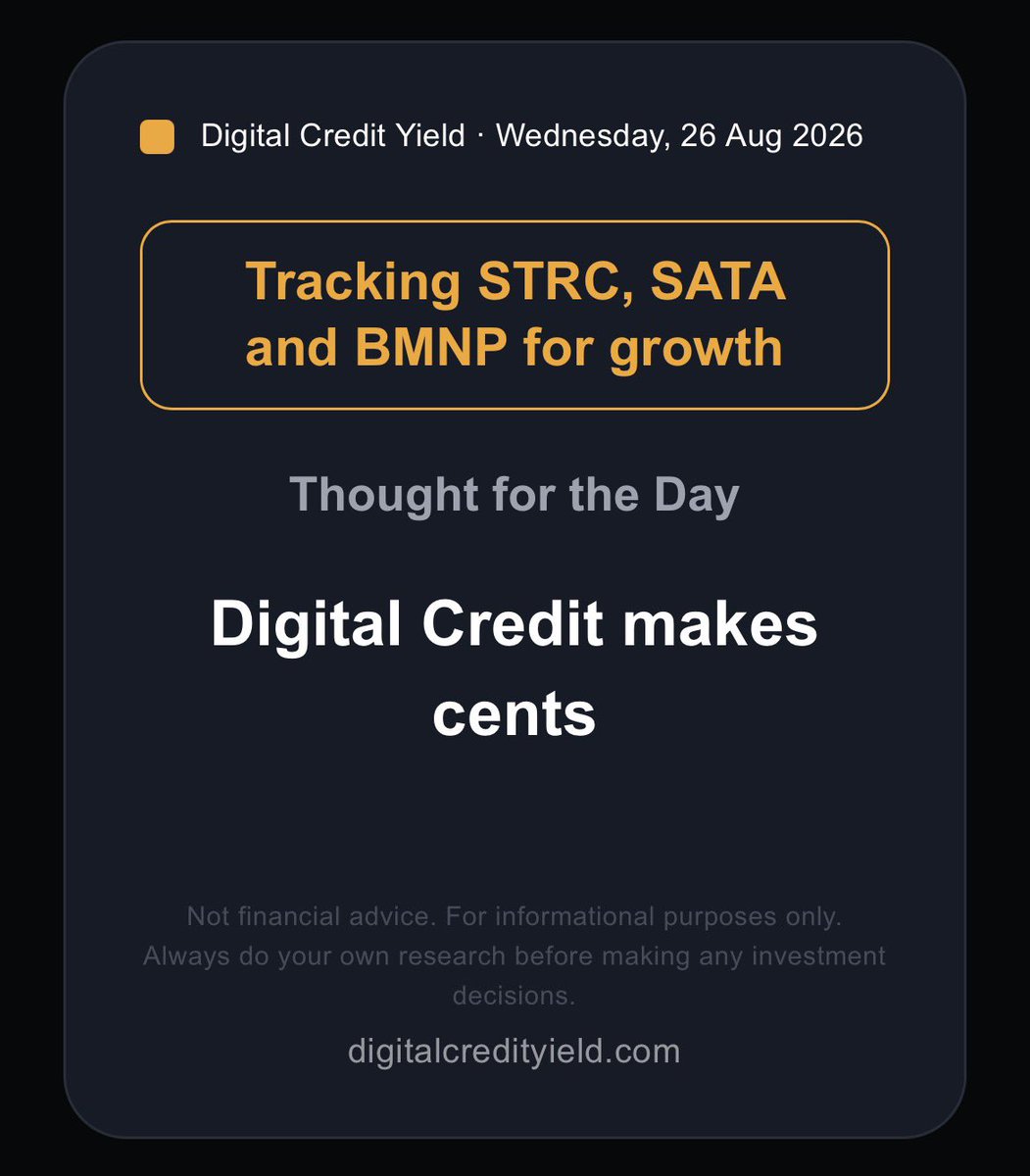 Digital Credit makes cents