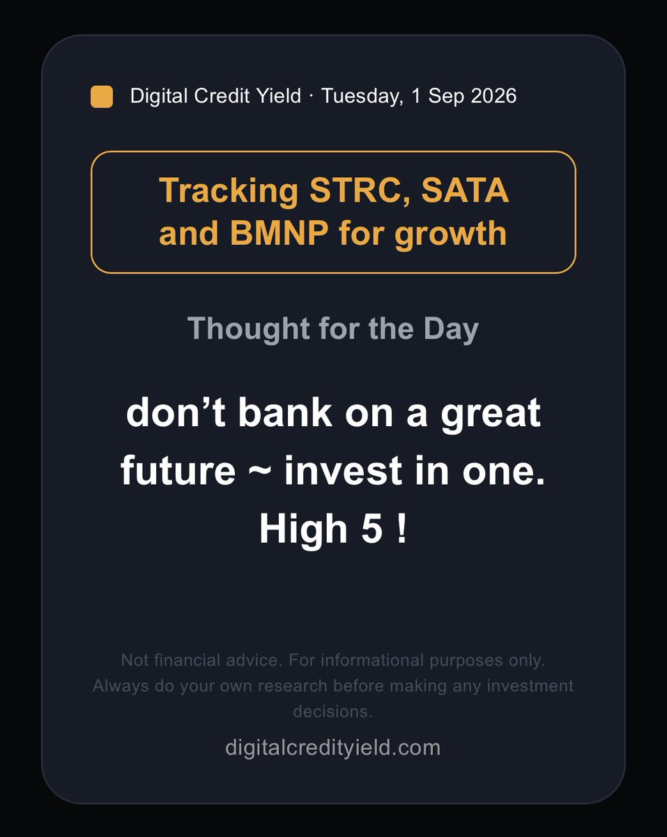 don’t bank on a great future ~ invest in one. High 5!